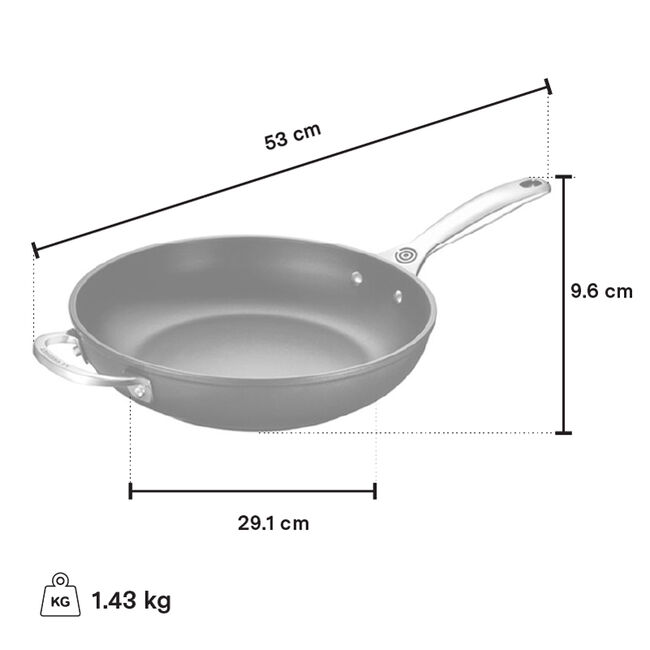 Poêle à frire profonde antiadhérente robuste pro, view 2